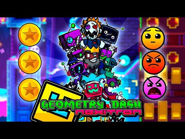 Geometry Dash: Nexitron Chapter One | ALL LEVELS WITH SECRET COINS [4k]