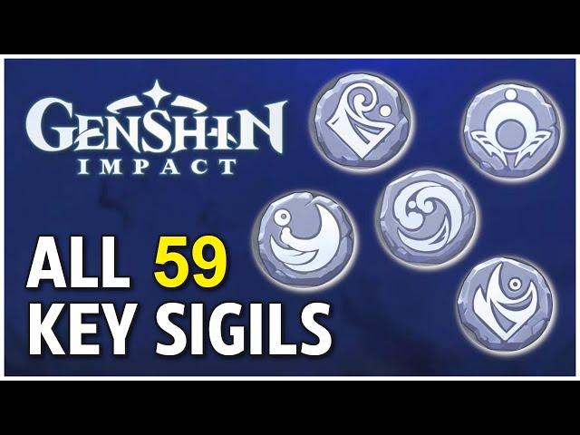 All 59 Key Sigil Locations - Genshin Impact (Update 2.4)