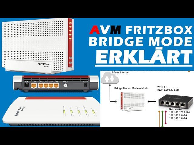 FritzBox Cable Bridge Mode - Simply explained and unlocked