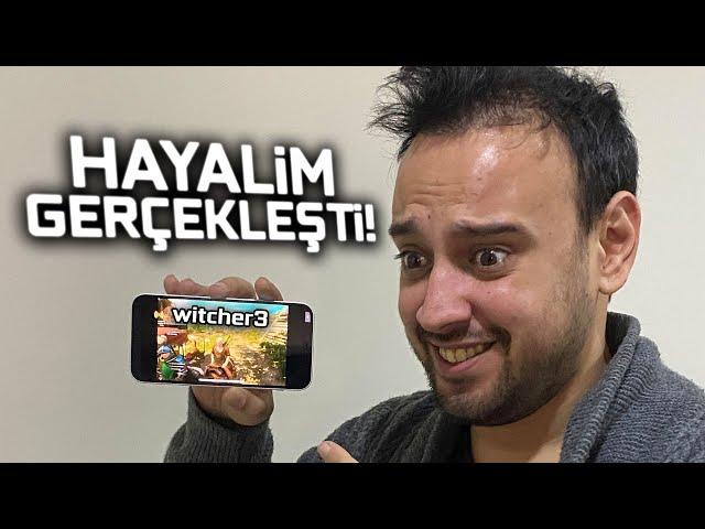 HAYALİM GERÇEKLEŞTİ: TELEFONDA WITCHER 3 OYNUYORUM!