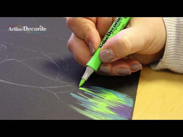 Artline Decorite | Parrot | Layering & Blending Technique