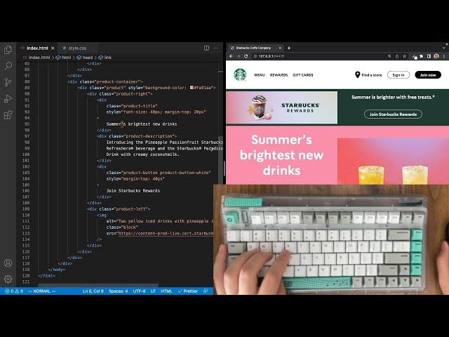 ASMR Programming - Starbucks Home Page - No Talking