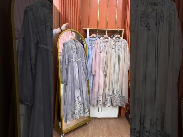 Tren gamis lebaran 2025 #ootdhijab #hijabers #shorts