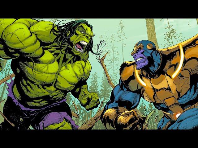 Hulk folds Thanos (Marvel Comics: Infinity Watch)