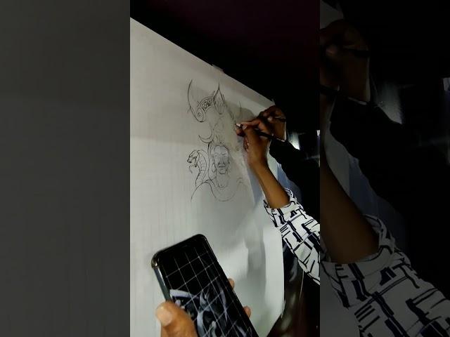 lord shiva drawing #drawing #sketching #shortvideo #explore