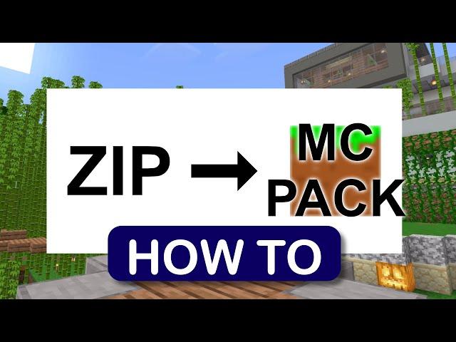 Convert a zip into a mcpack file on iOS [Tutorial]