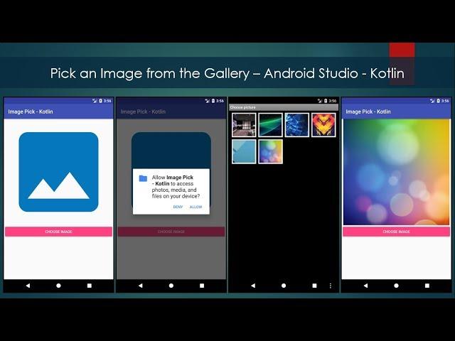 Pick an Image from the Gallery – Android Studio - Kotlin