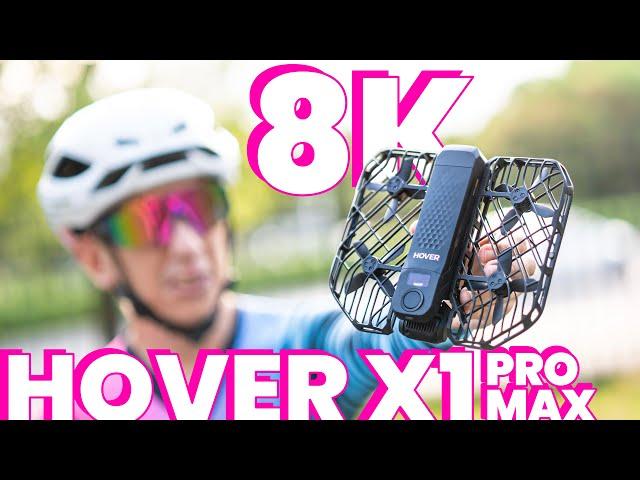 HOVERAir X1 ProMAX: 8K 42kph Drone: EPIC CYCLING FOOTAGE! First Impressions