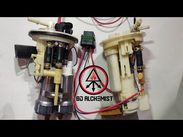 EVO Dual Pumps How To DIY, fuel system plumbing,  hobbs switch wiring