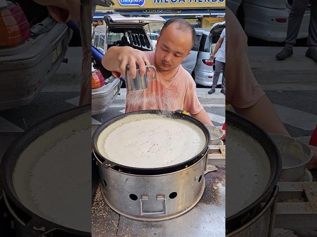 Mouth Watering Food! Peanut Corn Pancake Made by Malaysian Boy