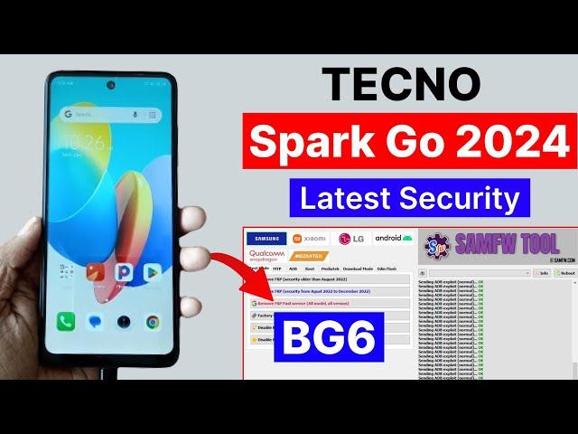 Tecno (BG6) Spark Go 2024 Frp Bypass Android 13 Without x-Share