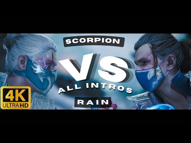 Mortal Kombat 1 Scorpion VS Rain Intros MK1