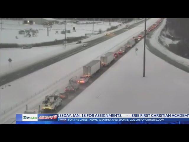 Interstate 90 westbound closed from Exit 32 to Exit 29