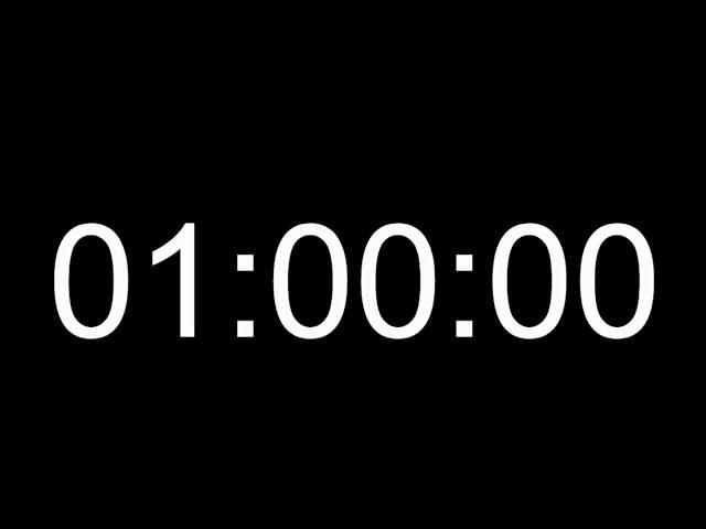 1 SAAT POMODORO - 1 SAAT GERİ SAYIM SAYACI - 1 HOURS