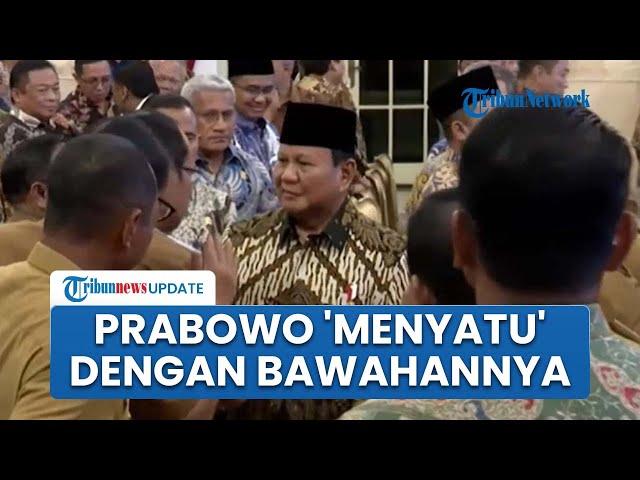 Adab Prabowo Salami 1 per 1 Pejabat Tingkat Atas hingga Bawah, Asyik Bercengkerama seusai Acara