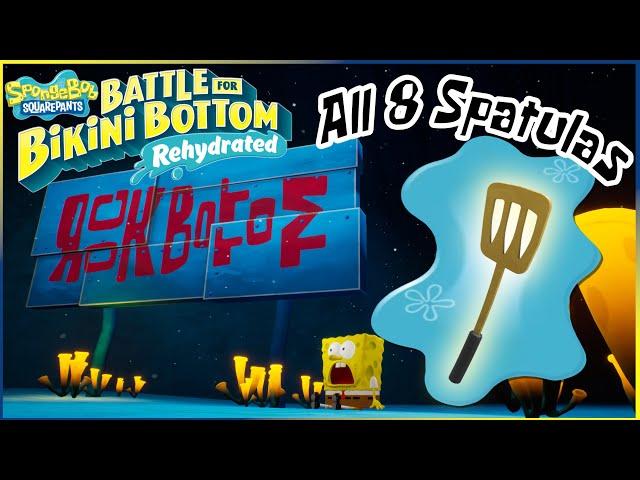 Rock Bottom - All Golden Spatulas | SpongeBob Battle for Bikini Bottom - Rehydrated