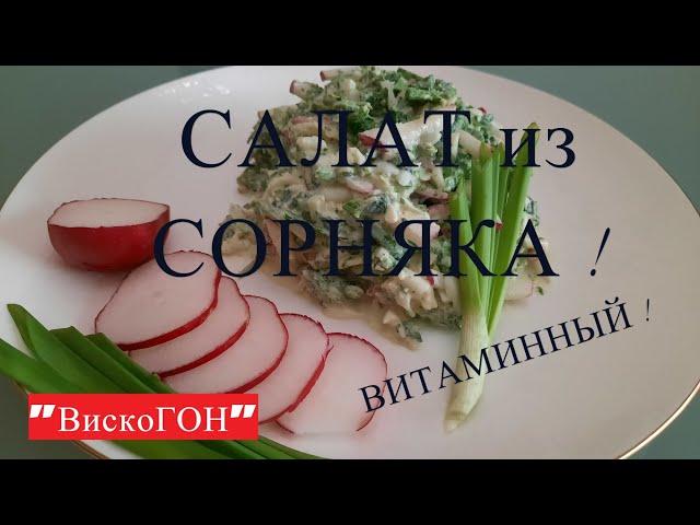 Полезный салат из КРАПИВЫ ! Самый ПИТАТЕЛЬНЫЙ и ВКУСНЫЙ ! Наполнен ВИТАМИНАМИ !ВЕСЕННИЙ из СОРНЯКА.