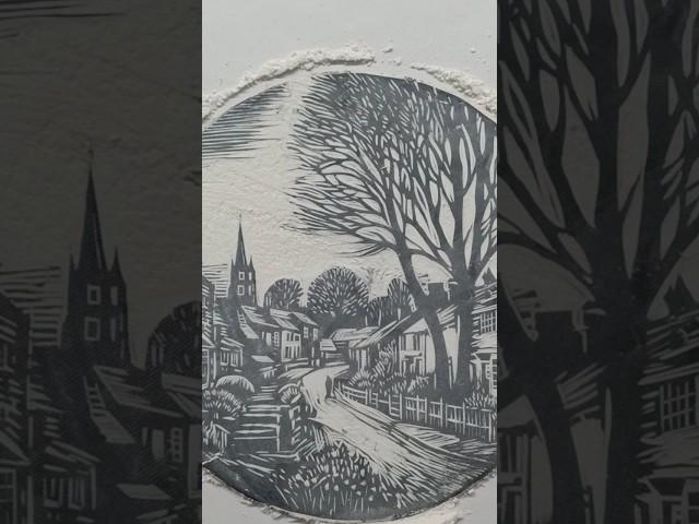Practical method in relief printmaking -  full video on the channel. #art #printmaking