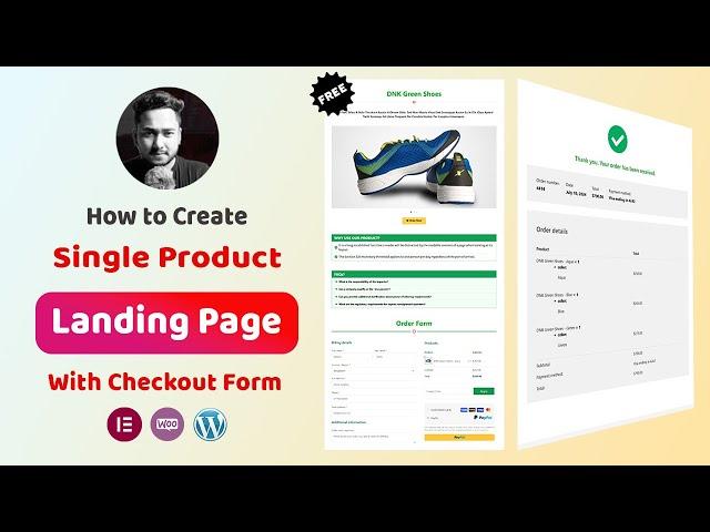 How to Create a Single Product Landing Page | eCommerce Website with WordPress, WooCommerce for Free