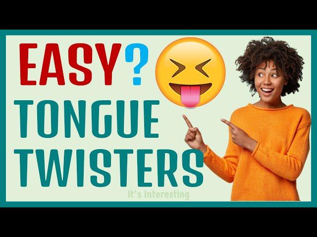 Easy Tongue Twisters in English for beginners  Easy tongue twister challenge for kids