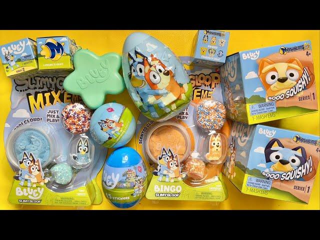 Asmr unboxing Bluey toys SLIME and new Bluey SOOO SQUISHY Disney Junior no talking