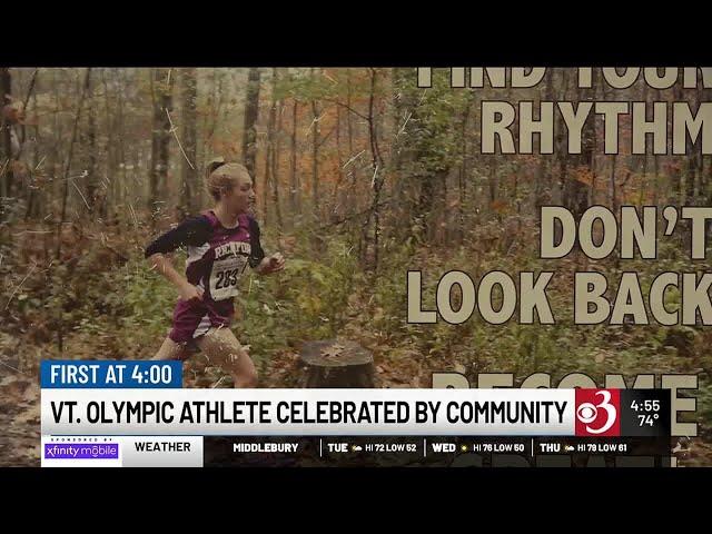 Vermont community celebrates Olympic athlete Elle St. Pierre