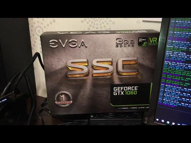 Mining Ethereum on EVGA SSC 1060 3GB Samsung memory - 25.1 MH
