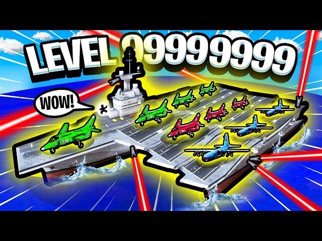 Building MAX LEVEL ARMY SHIP in Navy Tycoon! - Roblox