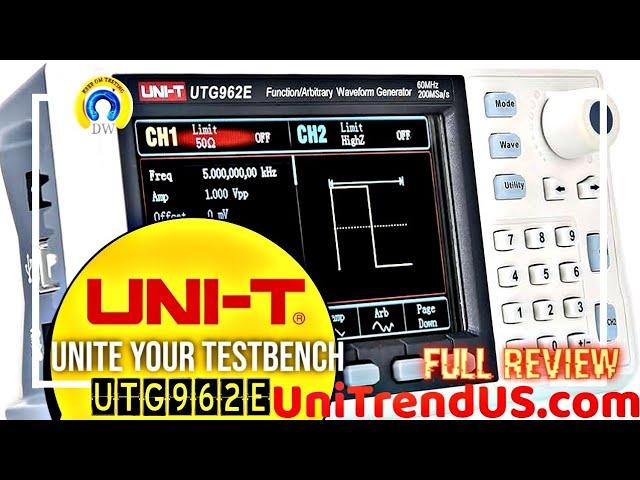 UNI-T UTG962E Function/Arbitrary Waveform Generator Review & Teardown!