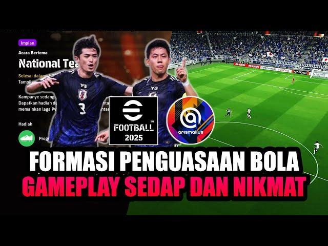 FORMASI PENGUASAAN BOLA EFOOTBALL 2025 SKEMA 4141 (GAMEPLAY PS4)