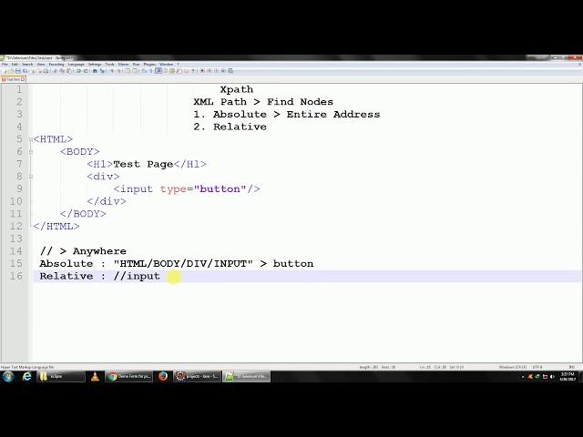 Xpath Basic | Absolute Xpath - Selenium WebDriver Tutorial 8