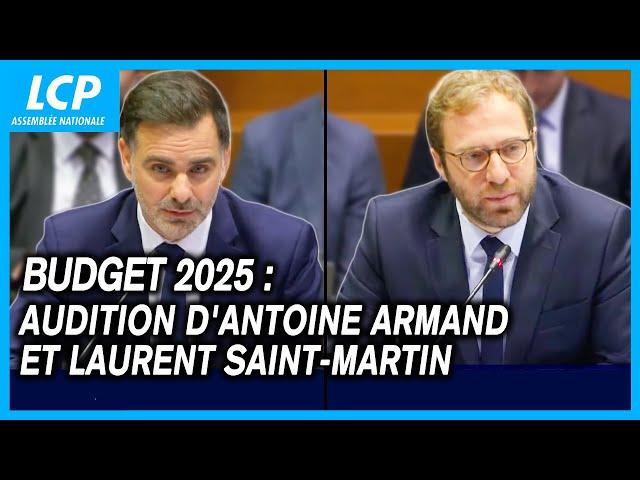 Budget 2025 : audition d'Antoine Armand et Laurent Saint-Martin (avec chapitrage) - 11/10/2024