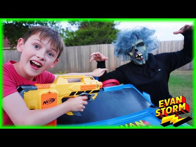 ZOMBIE Vs My NERF BLASTER COLLECTION. (Ultimate Backyard Survival)