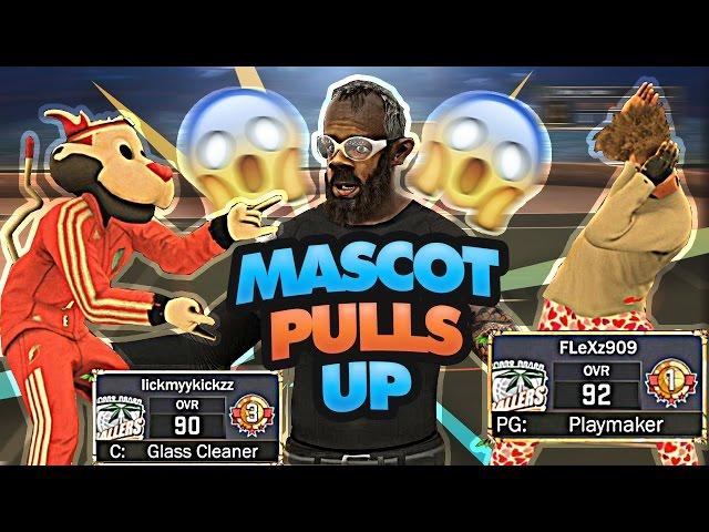 SUPERSTAR 3 MASCOT AND FRIEND PULLS UP | GONE WRONG | NBA 2K17 MyPARK