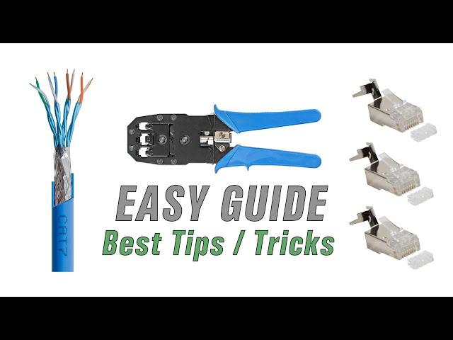 How To Terminate CAT 7 Network Cables - Easy Guide / Tutorial