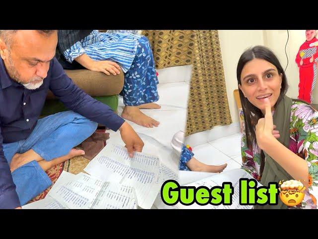 Papa ne guest list mai saba or bhabhi ke ghar walon ka name he nhi dala | 500+ guest na hojai