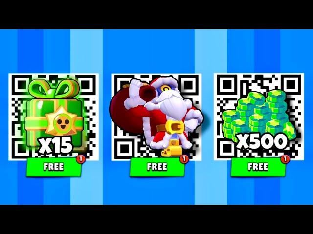 FREE!  x15 CHRISTMAS GIFTSBRAWLER SKIN QR CODE