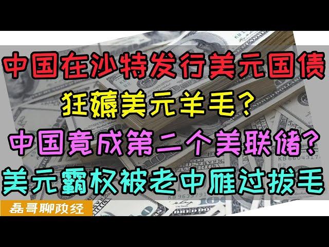 薅美国羊毛！羊毛中国在沙特发行美元主权国债？金融战中国出奇招！中国利用两国美元储备成为影子美联储，美元霸权竟然被中国雁过拔毛