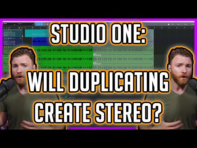 Audio 101: Will duplicating a track create a stereo effect?