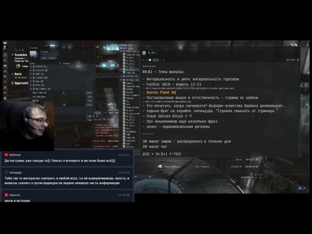 EVE - Ночной торговец №28 - Интервальность и ритм. Fanfest 2018. Дарфин флот. Разное
