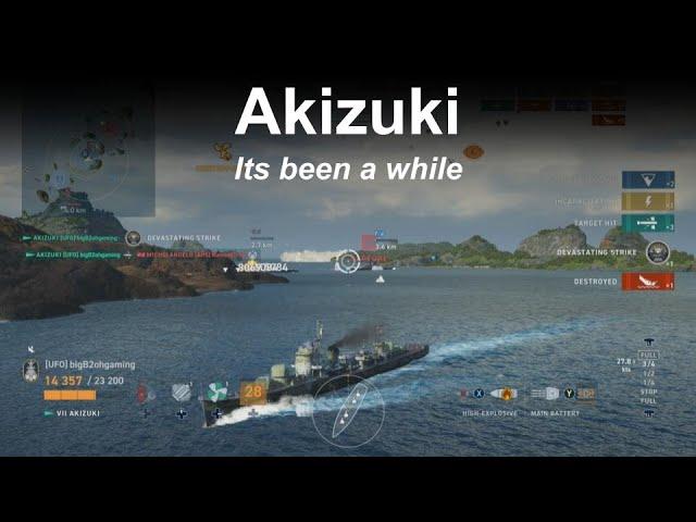 Akizuki Its Been a While - World of Warships Legends