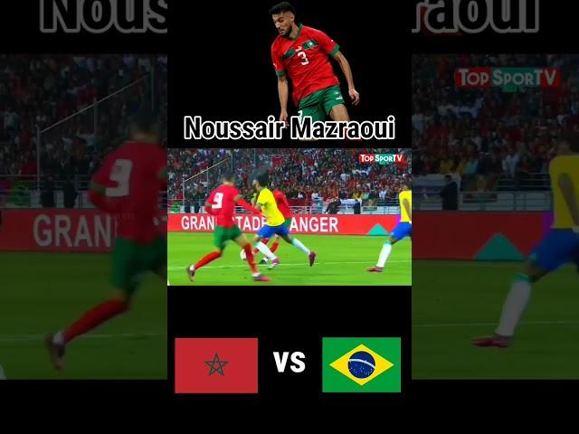 Noussair Mazraoui • Morocco vs Brazil