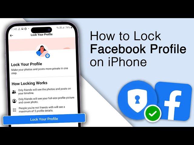 How to Lock Facebook Profile on iPhone! [2023]