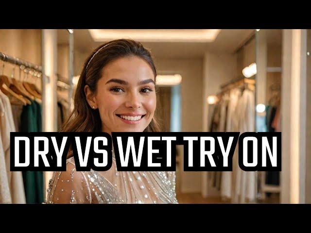 [4K] Transparent Dry vs Wet | Transparent Try On Haul With Kelly [2024]