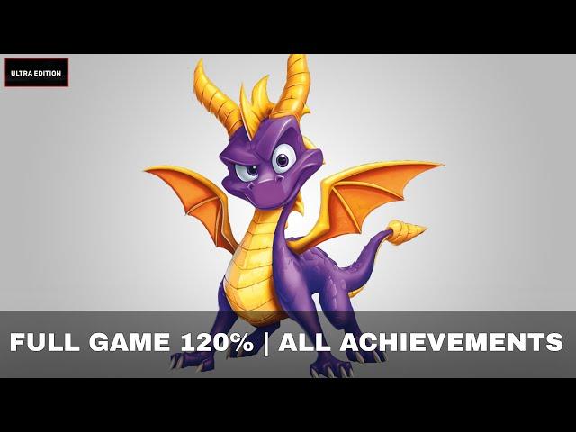 Spyro The Dragon (Reignited Trilogy). Full Game Walkthrough 120% | All Achievements