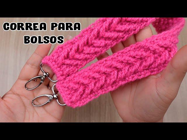 CORREAS Tejidas a CROCHET para BOLSOS Y MAS