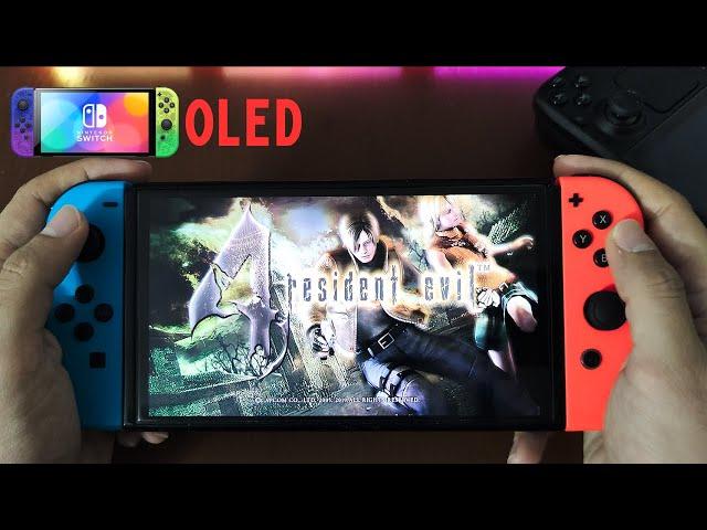 Resident Evil 4 gameplay on Nintendo switch OLED in 2024