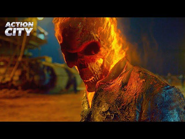 Ghost Rider’s Grind Wheel Fight Against Carrigan | Ghost Rider: Spirit of Vengeance (Nicolas Cage)