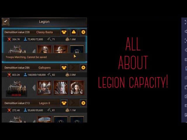 LEGION MARCHING CAPACITY - Rise of Empires Ice and Fire Tips