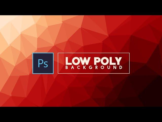 How to make a Low poly bacground Design | Photoshop